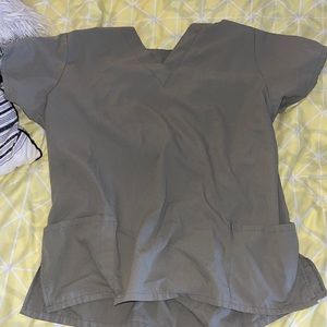 Olive scrub top